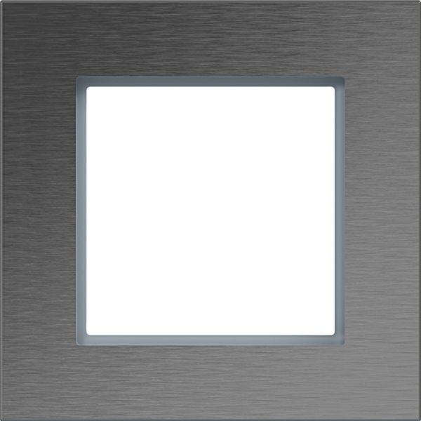 Hager WAD8120ES LED-Rahmen 1-fach, A.8, edelstahl matt