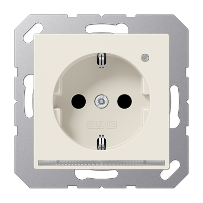 Jung A1520-OLNW Schutzkontakt-Steckdose mit LED-Orientierungslicht