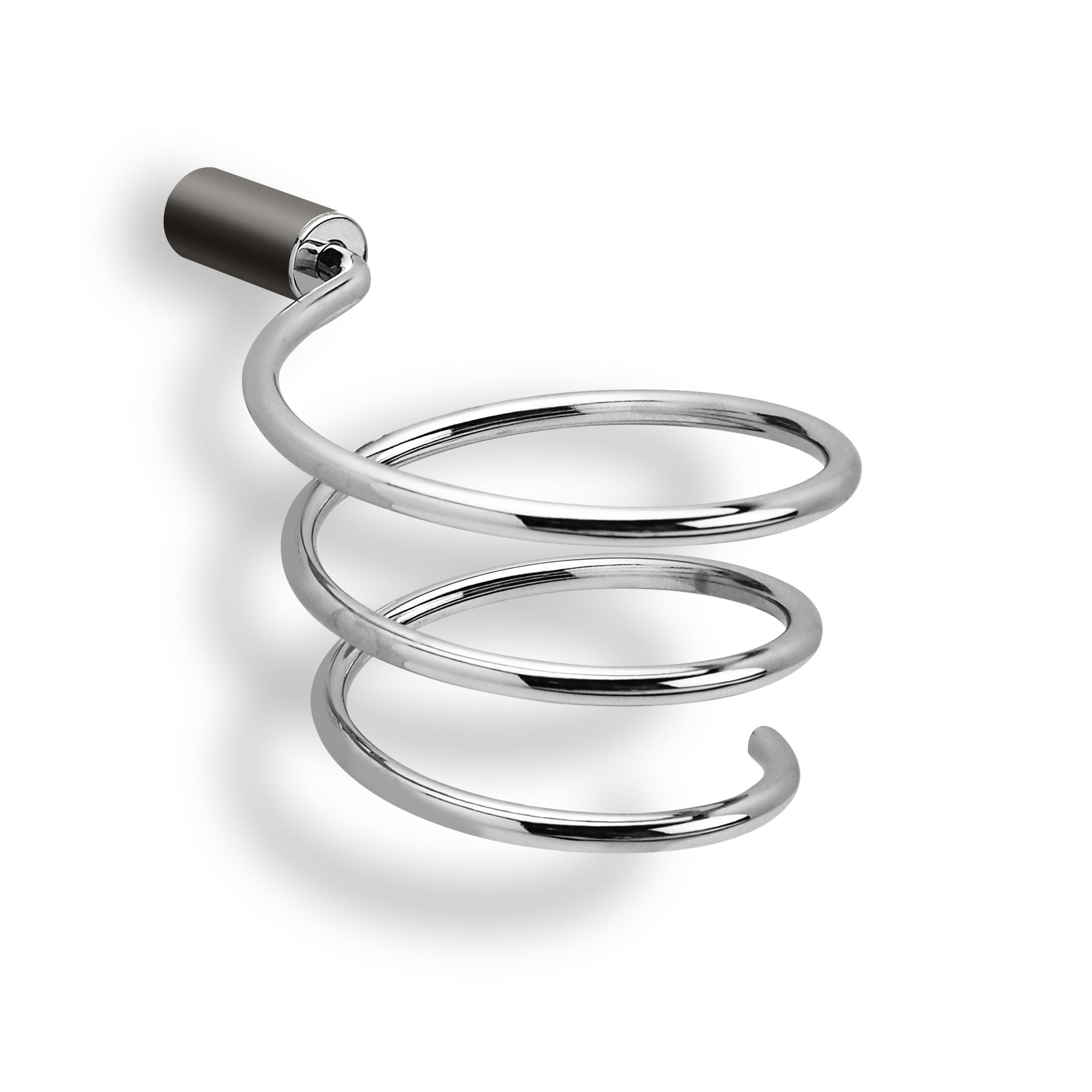 qles FBGD6050 Föhnhalter-Spirale Direktanschluss, für Merten D-Life, Nickelmetallic, Metall