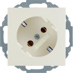 Berker 47278982 Schutzkontakt-Steckdose 45°, S.1/B.3/B.7, weiß glänzend