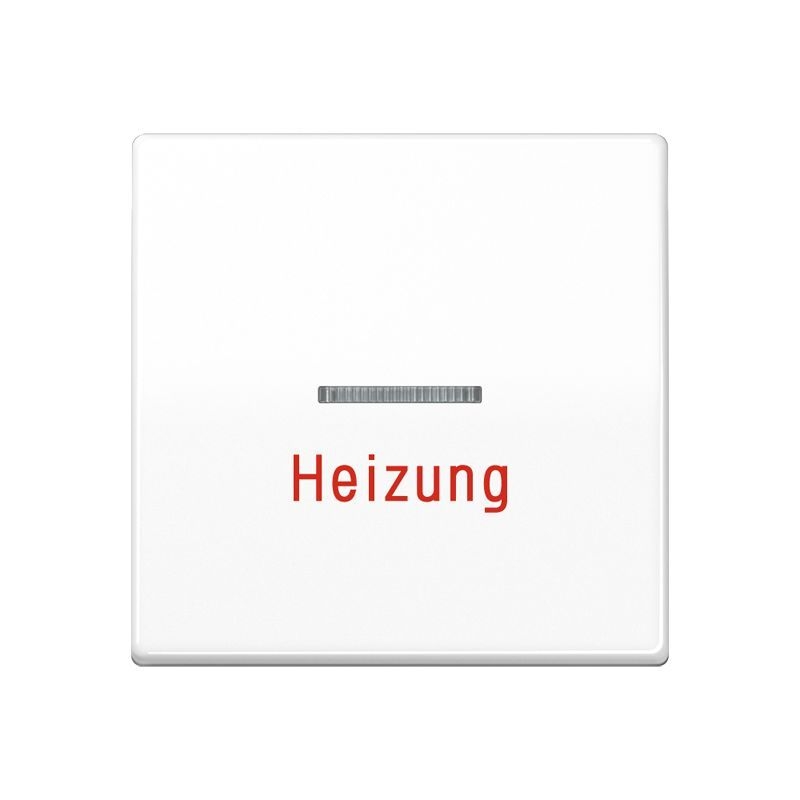 Jung AS591HBFWW 1-fach Wippe, Aufschrift "Heizung", mit Kalotte, Thermoplast, Serie AS, alpinweiß
