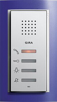 Gira 125027 Wohnungsstation Aufputz, System 55, reinweiß seidenmatt