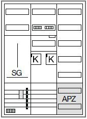 Hager ZB33SET28LS Zählerschrank 2x eHZ / APZ