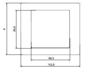 Merten 400160 Rahmen 1-fach, AQUADESIGN, aluminium