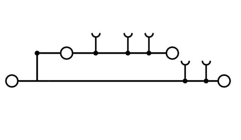Weidmüller A2T2.5VLBL Durchgangs-Reihenklemme 2,5mm² A-Reihe, 50 Stück