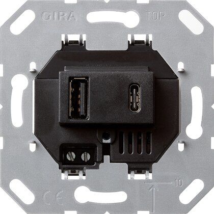Gira 236900 USB-Spannungsversorgung, USB Typ A / Typ C