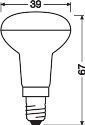 Ledvance 4058075433243 LED STAR R39, 36 °, 1,5 W, 827, 110 lm, E14, nicht dimmbar