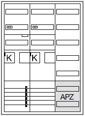 Hager ZB33SEQ25 Zählerschrank 2 eHZ-Zählerplätze