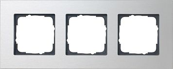 Gira 021317 Abdeckrahmen 3-fach, Gira Esprit, aluminium