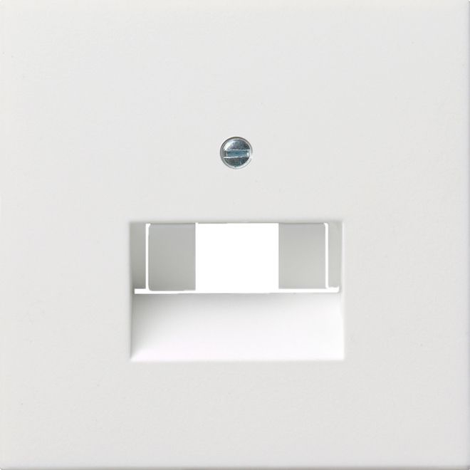 Gira 0270112 Abdeckung UAE/IAE und Netzwerk, Flächenschalter, reinweiß glänzend