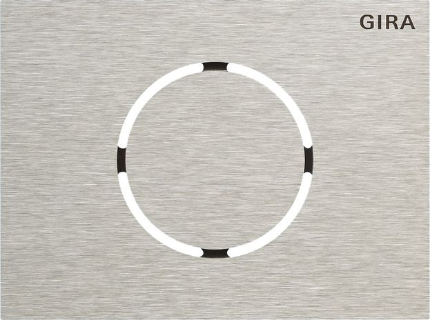 Gira 5579920 Frontplatte Türstationsmodul, System 106, Edelstahl