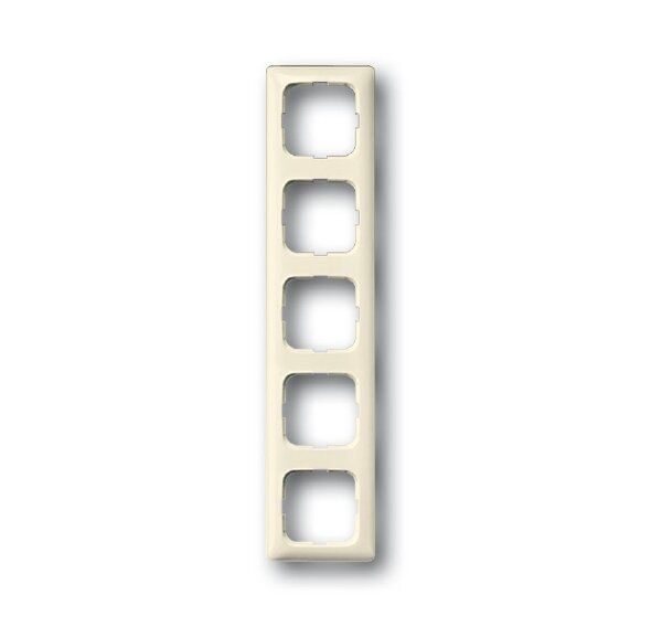 Busch-Jaeger 2515-212K-102 Abdeckrahmen 5-fach, Duro 2000 SI Linear, weiß glänzend