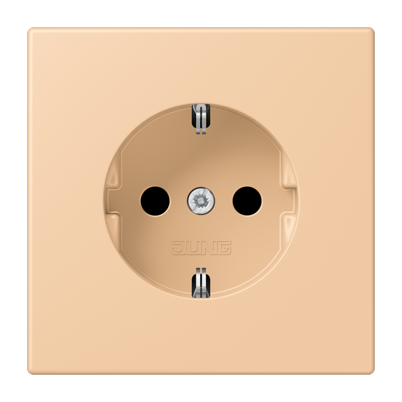 Jung LC1520237 Schutzkontakt-Steckdose, Les Couleurs® 32122, terre sienne claire 31