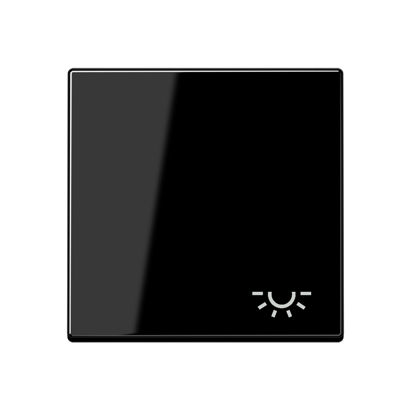Jung A590LSW Wippe, Symbol Licht, Duroplast, Serie A, schwarz