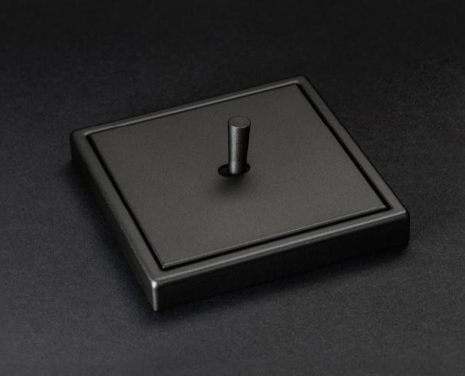 Jung AL12-5DK01 Abdeckung mit Kipphebel "Kegel", 2 Kipphebel, Serie LS 1912, dark (lackiertes Aluminium)