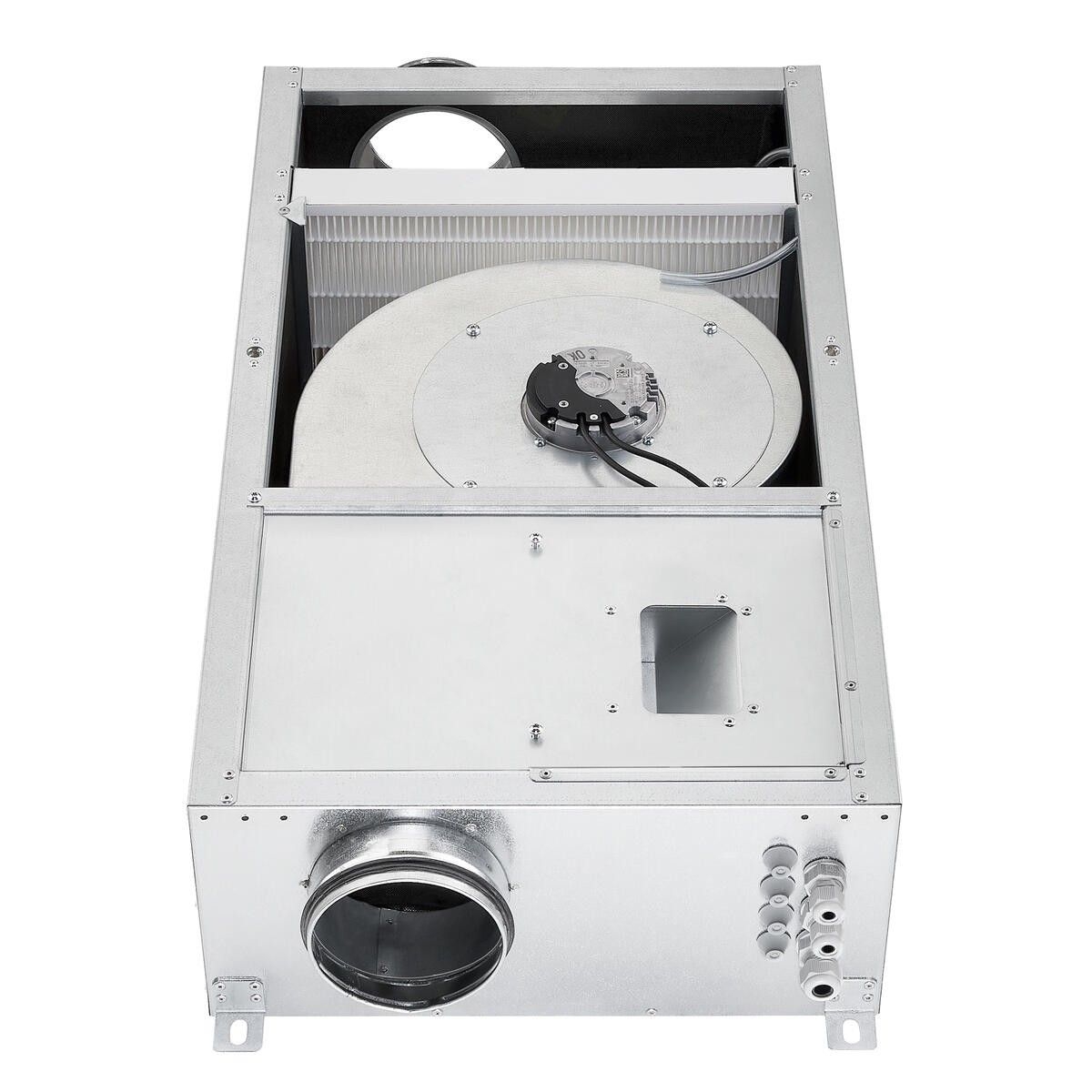 Helios 06808 ALB EC 125 EH Außenluft-Box mit E-Heizregelung und Luftfilter, 1-PH, 230V, mit EC Technologie