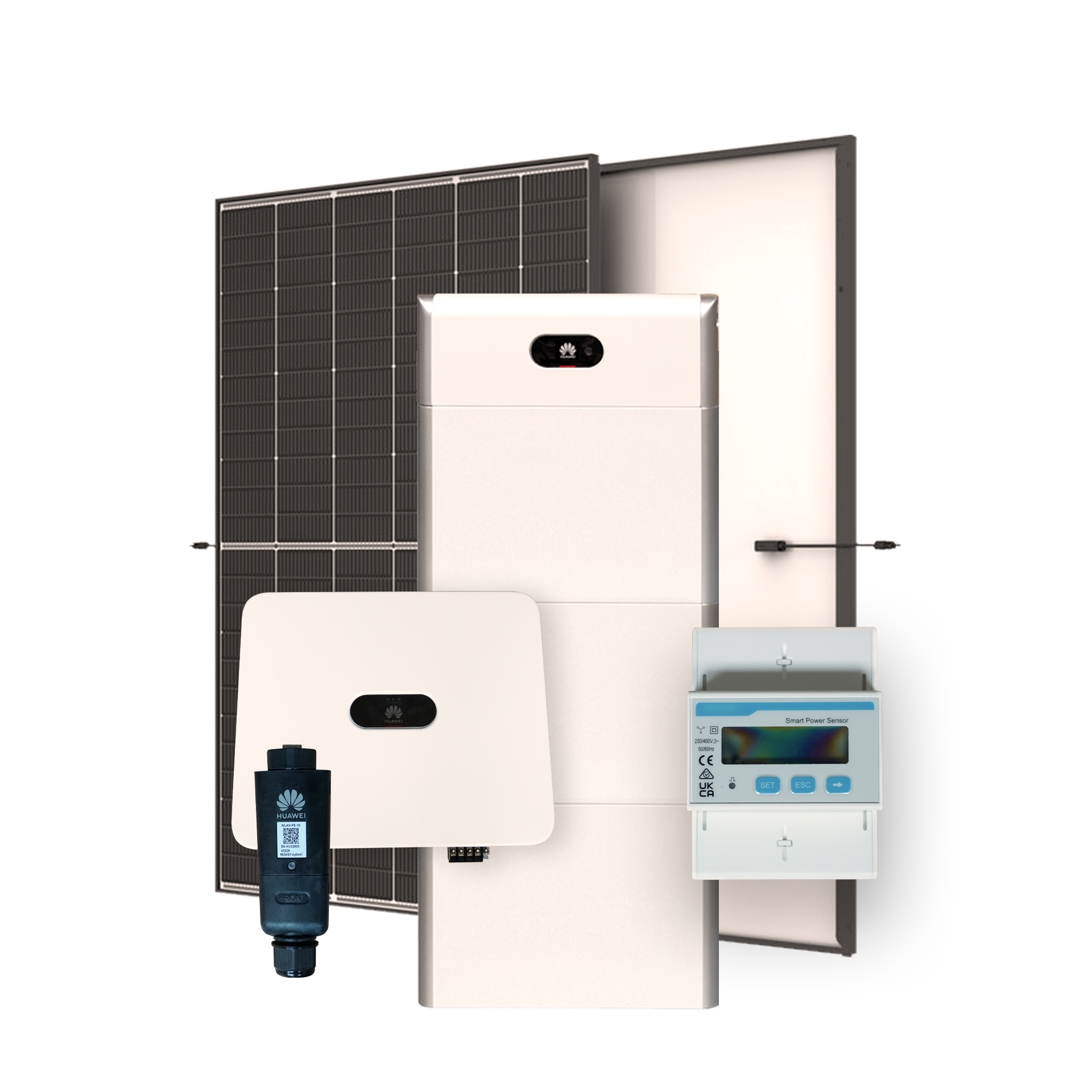Huawei E24-PV-SET1-THH-13.65 PV-Anlage 13,65 kWp mit Speicher 15 kWh (Trina Glas-Glas Hochleistungssolarmodul 455 Wp)