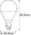 Ledvance 4058075485594 SMART+ WiFi Mini Bulbmable, 180 °, 4,9 W, 827, 470 lm, E14, dimmbar