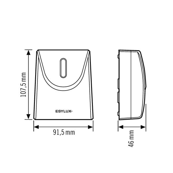 ESYLUX ED10025471 Dämmerungsschalter DEFENSOR TS IR 1C IP55