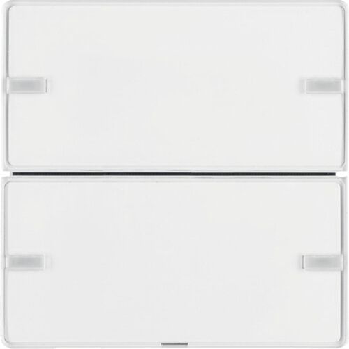 Berker 80142329 KNX Tastsensor 2-fach mit Beschriftungsfelder, RGB LED und internem Temperaturfühler, Q.x, polarweiß samt