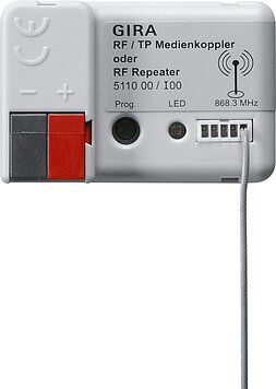 Gira 511000 KNX RF/TP Medienkoppler oder RF Repeater