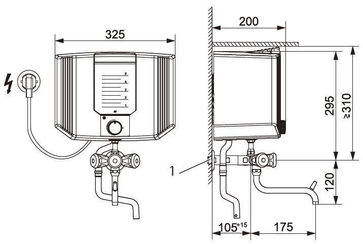 AEG 228908 Kochendwassergerät THERMOFIX KL 230V