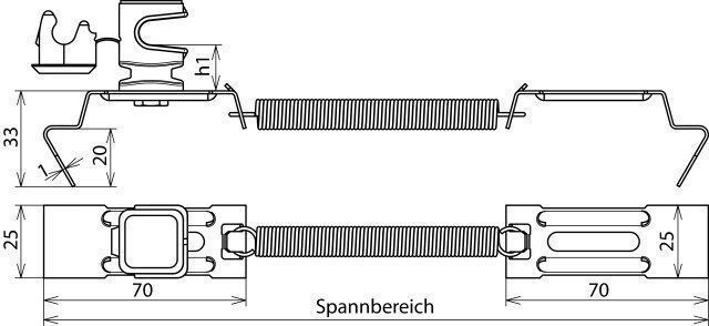 Dehn + Söhne 204 249 Dachleitungshalter SPANNsnap