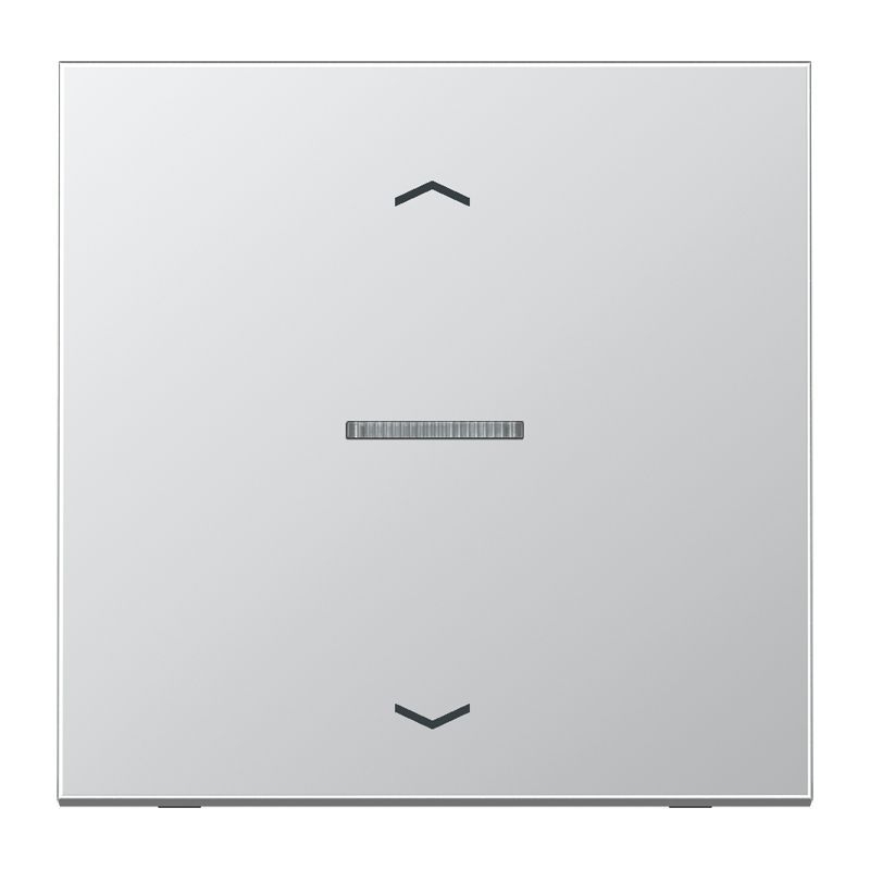 Jung AL101KO5P Wippe mit Lichtleiter, mit Pfeilsymbolen für Taster 1-fach, F10, Serie LS, Aluminium