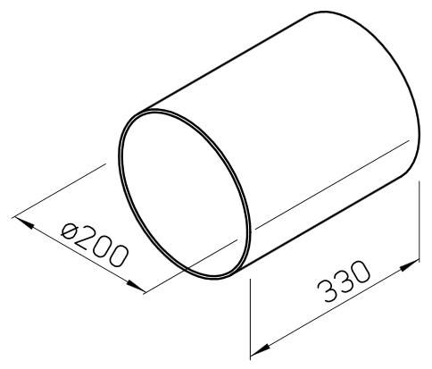 Helios MiniVent KR 150 Wandeinbaurohr