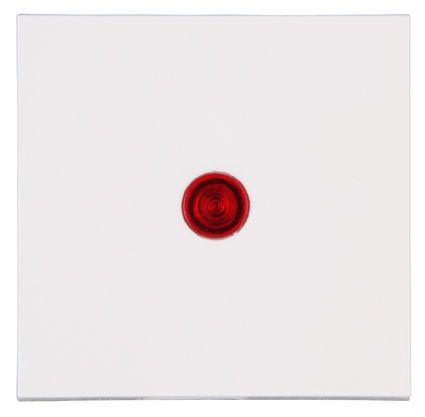 Kopp 490072006 HK07 - Flächenwippe mit Linse rot, Farbe: reinweiß