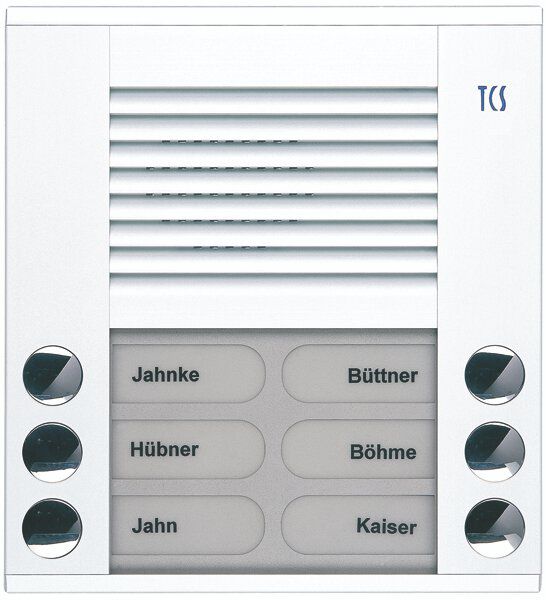 TCS PES06-WS/04 Außenstation Sprechanlage Aufputz für 6 WE