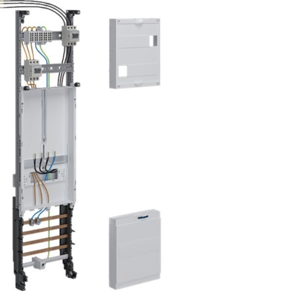 Hager ZH3PZ10PNT Komplettfeld, universZ, 1050 × 250 mm, 3-Punkt, 1 Zählerplatz, 10 mm², mit Trennfunktion, verdrahtet