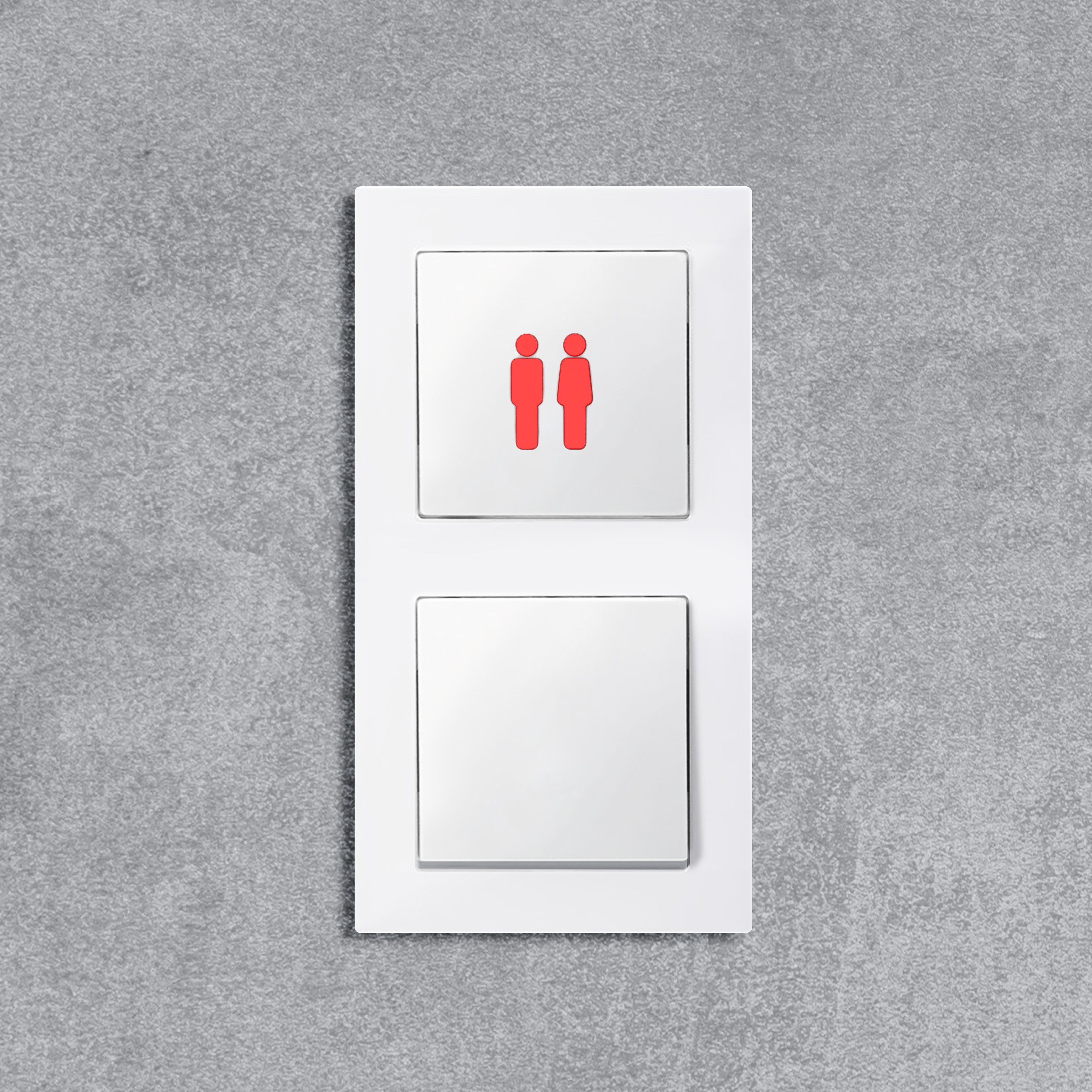 qles SYL0619 Symbollicht, für Merten System-M, beleuchtet/LED/RGB, Polarweiß glänzend, IP44