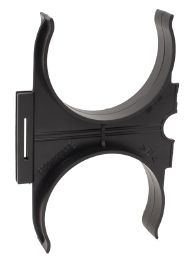 Fränkische Rohrwerke 19942075 Kabuflex-Abstandhalter 2-fach, 75mm, schwarz