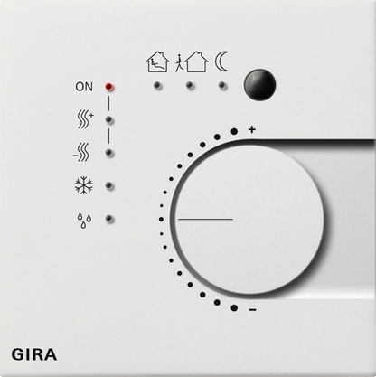 Gira 2100112 Stetigregler Tasterschnittst. 4-fach KNX, Flächenschalter, reinweiß glänzend