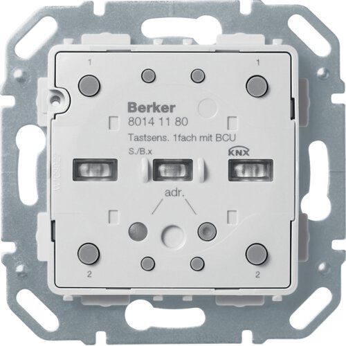 Berker 80142180 Tastsensor-Modul 1fach mit integriertem Busankoppler KNX S.1/B.x