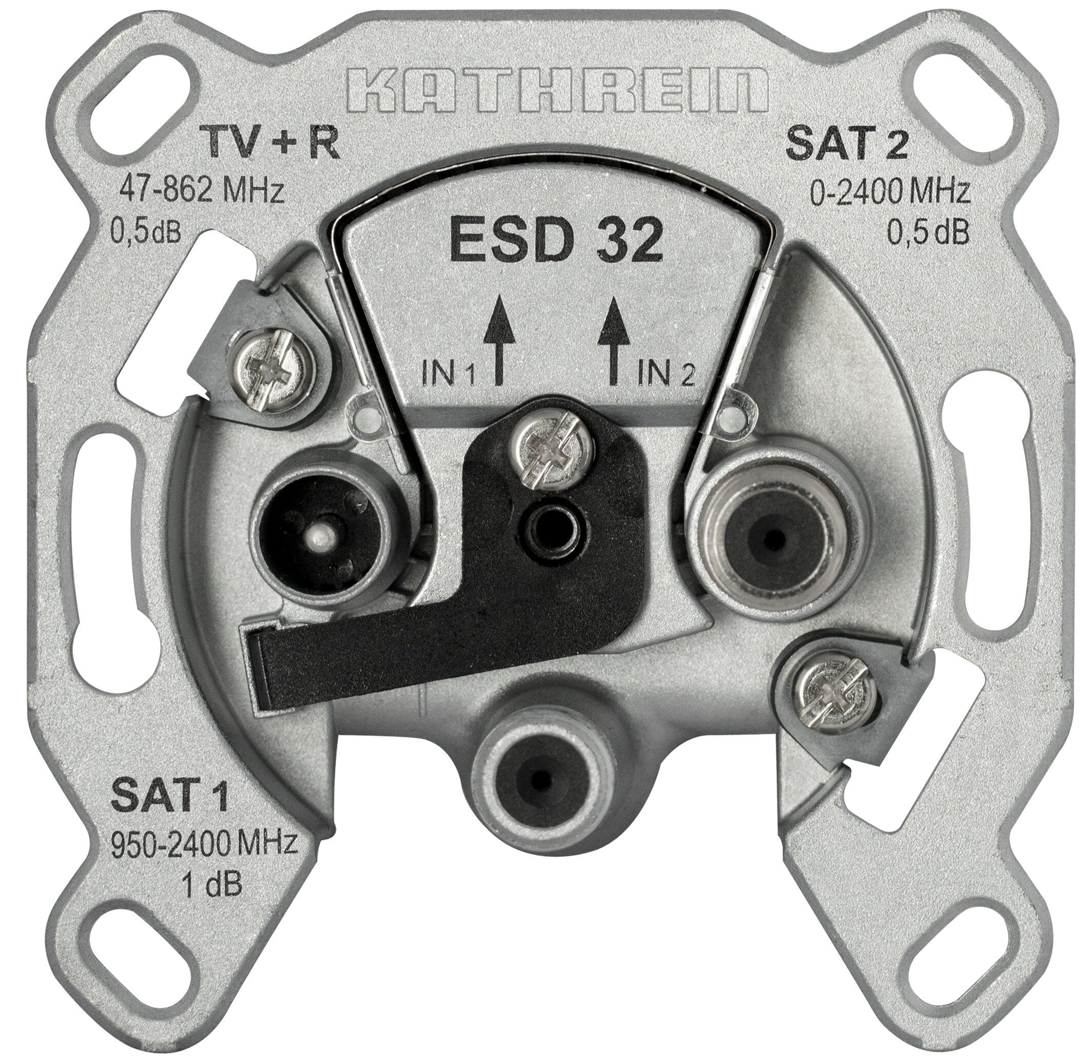 Kathrein ESD 32 Twin Einzelanschlussdose 3-fach für zwei Zuleitungen