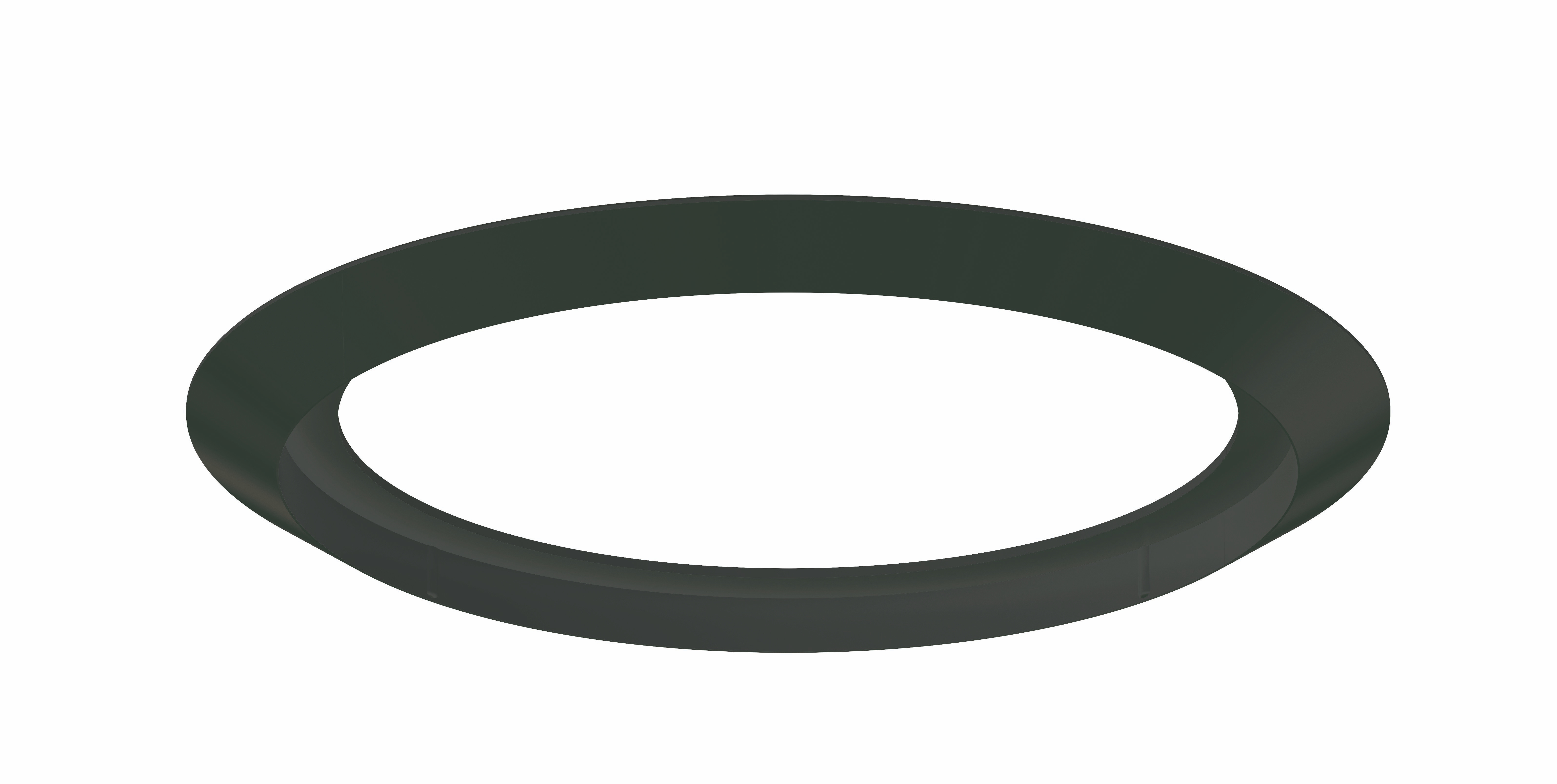 Theben 9070853 Cover FLAT 85 BK Abdeckrahmen schwarz für theRonda FLAT DE