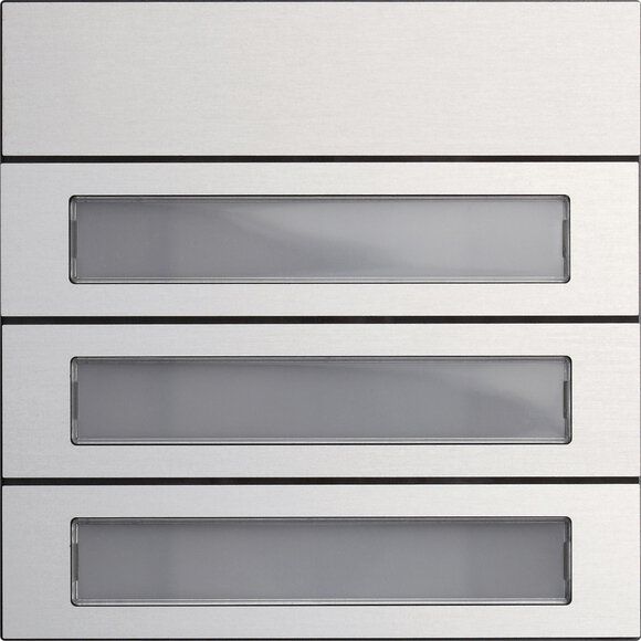 Gira 5533926 Ruftastenmodul 3-fach, System 106, aluminium