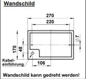 Albert 696002 Hausnummernleuchte, für TC-SEL 2G7/7W