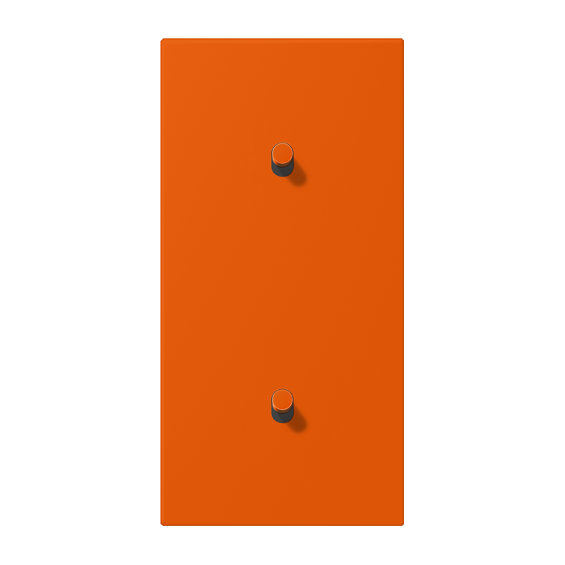 Jung LC12-20R0260 Abdeckung mit Kipphebel "Zylinder", 2 x 1 Kipphebel, senkrecht, orange vif