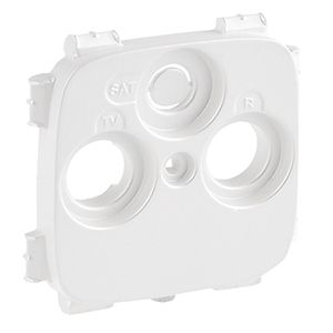 Legrand 754809 Abdeckung Antennen-Steckdose für TV+R-SAT, System Hirschmann