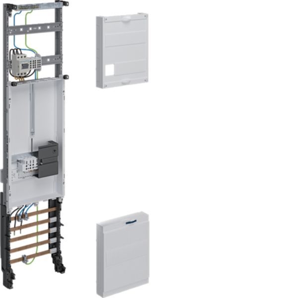 Hager ZH33W7NT Komplettfeld, universZ, 1050 × 250 mm, 3-Punkt, 1 Zählerplatz, 10 mm², mit Trennfunktion, verdrahtet