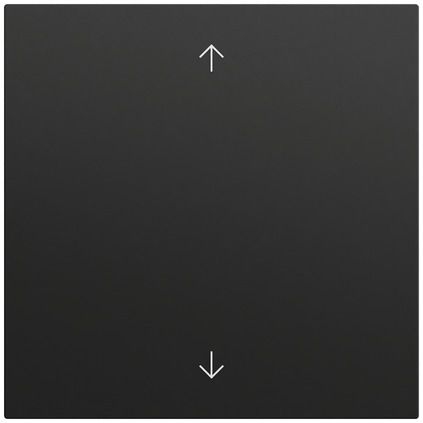Gira 536174 System 3000 Bedienaufsatz Pfeilsymbole, System 70, schwarz matt (lackiert)
