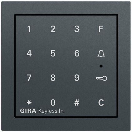 Gira 260573 Gira Keyless In Codetastatur, System 70, anthrazit (lackiert)