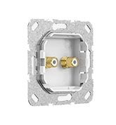 Gira 563110 Cinch Audio Kupplung, Einsatz, schwarz matt