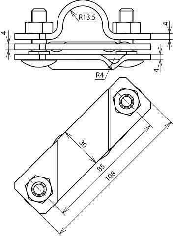 Dehn 640015 Anschlussschelle Ø27mm