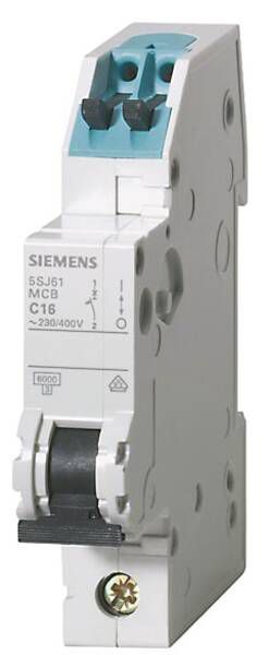 Siemens 5SJ61167KS Leitungschutzschalter 1polig, 16A, C-Charakteristik