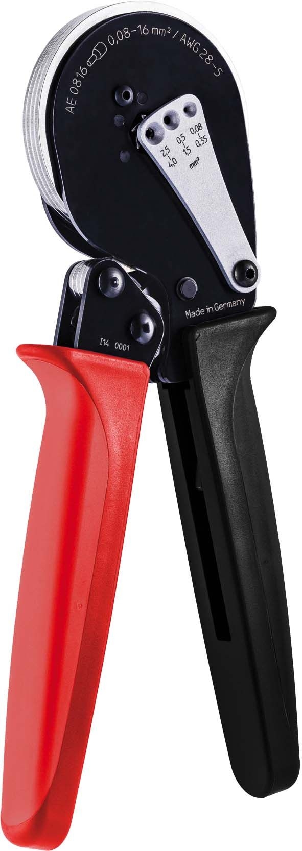 Intercable 182211 Mechanisches Presswerkzeug für Aderendhülsen 0,08-16 mm², 2x0,25-2x6 mm²