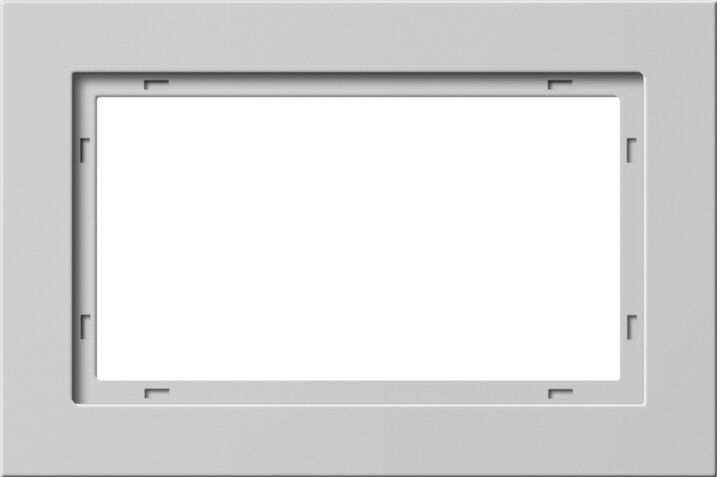 Gira 100137 Abdeckrahmen 1,5-fach, Gira E2, grau matt